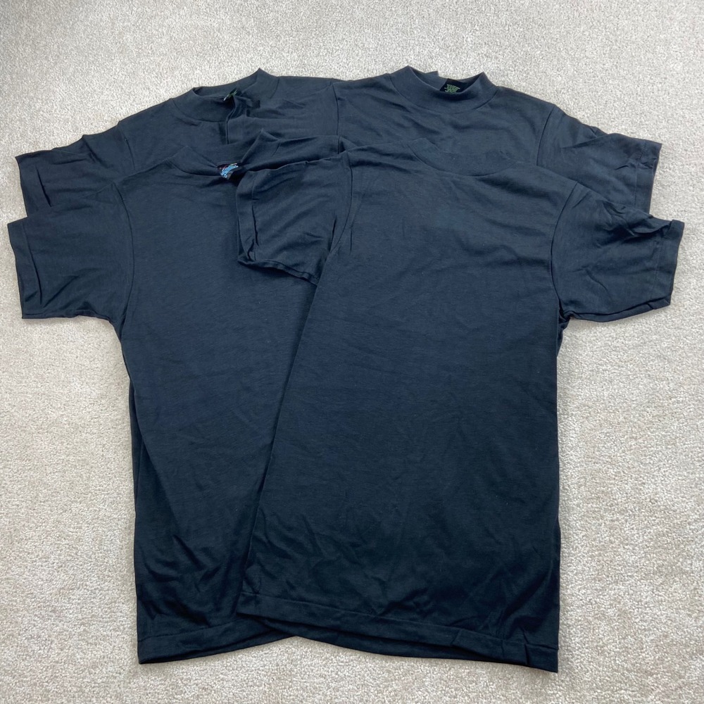 Vintage Lot Of 4 Endless Summer 80's T-Shirt Mens Small Black Blank 50/50 USA